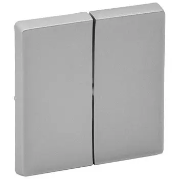 Лицевая панель Legrand Valena Life 755022 двухклавишная алюминий