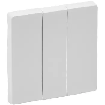 Лицевая панель Legrand Valena Life 755030 трехклавишная белая