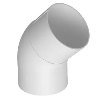 Linkor 45 RAL 9003 100 мм, Колено трубы алюминиевое (белое)