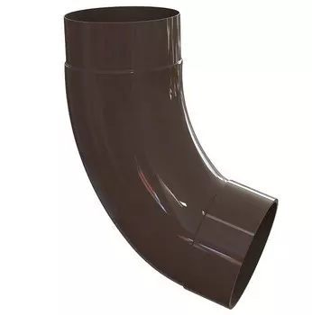 Linkor 72 RAL 8019 100 мм, Колено трубы алюминиевое (темно-коричневое)