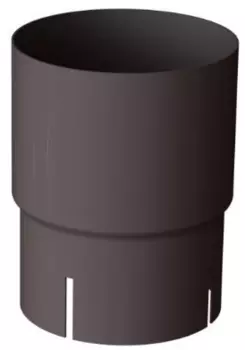 Linkor RAL 8019, 100 мм, Соединитель водосточной трубы темно-коричневый
