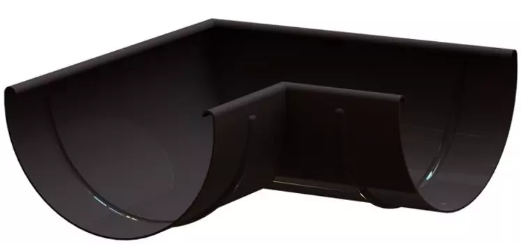 Linkor RAL 8019, 150/100 мм, Угол желоба универсальный 90°