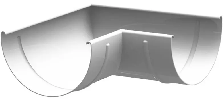 Linkor RAL 9003, 120/100 мм, Угол желоба универсальный 90°