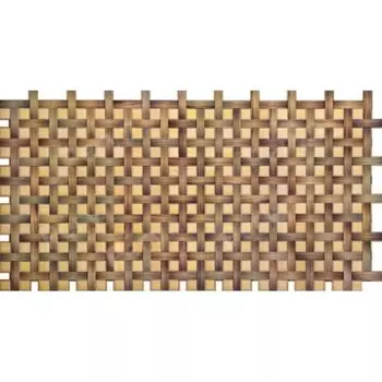 Листовые панели ПВХ Регул Декопан Плетенка орех 935х479 мм