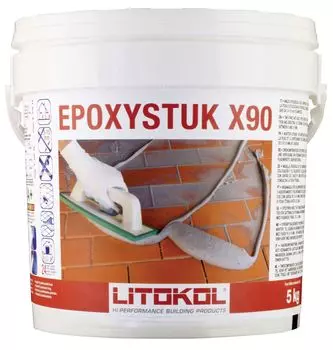Litokol Epoxystuk X90, 5 кг, Затирка эпоксидная для средних швов