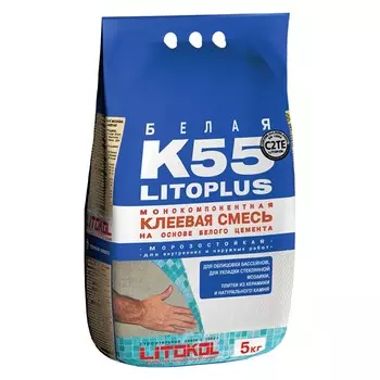 Litokol Litoplus K55, 5 кг, Клей для плитки