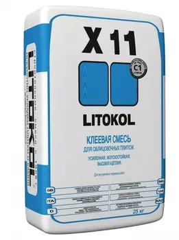 Litokol X11, 25 кг, Клей для плитки