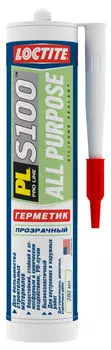 Loctite PL S100, 280 мл, Герметик силиконовый Санитарный белый