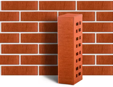 ЛСР Лондон, 250х85х65 мм, Кирпич клинкерный тростник красный