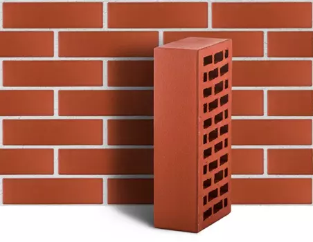 ЛСР М175 250х120х65 мм, Кирпич облицовочный одинарный гладкий (темно-красный)