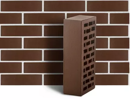 ЛСР М175 250х120х65 мм, Кирпич облицовочный одинарный гладкий (темно-коричневый)