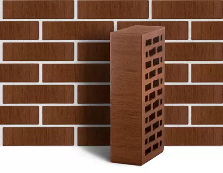 ЛСР М175 250х120х65 мм, Кирпич облицовочный одинарный тростник (коричневый)