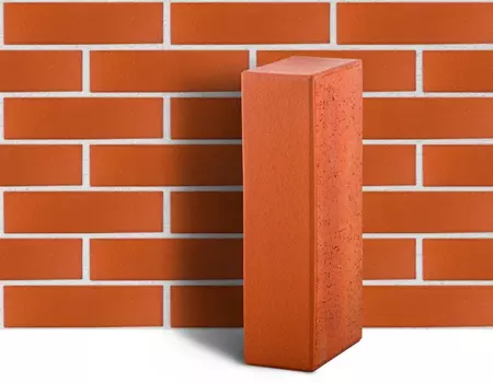 ЛСР М400 250х120х65 мм, Кирпич облицовочный одинарный гладкий полнотелый (красный)