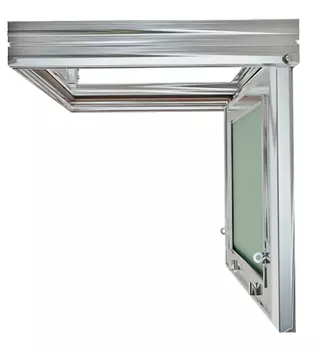 Люк ревизионный Хаммер Гиппократ алюминиевый под покраску 600х400 мм