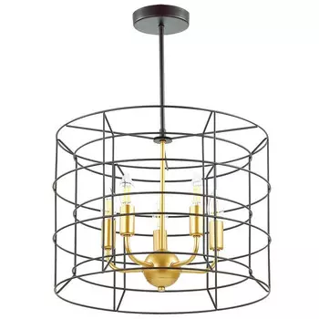 Люстра подвесная Lumion Rupert 4410/5 черная/золотая E14 5х40W 220V