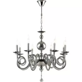 Люстра подвесная Odeon Light Iria 4601/8 хром с дымчатым E14 8х40W 220V