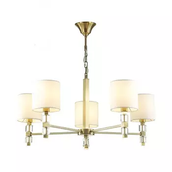 Люстра подвесная Odeon Light Pavia 4112/5 бронзовый/белый E14 5х40W