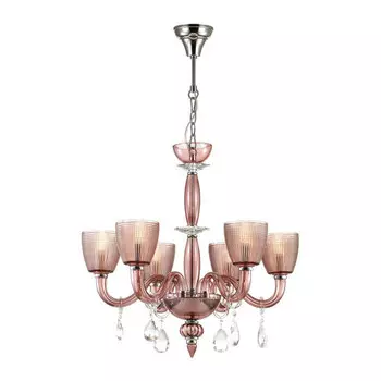 Люстра подвесная Odeon Light Pirea 4199/6 бордовая E14 6х40W