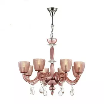 Люстра подвесная Odeon Light Pirea 4199/8 бордовая E14 8х40W