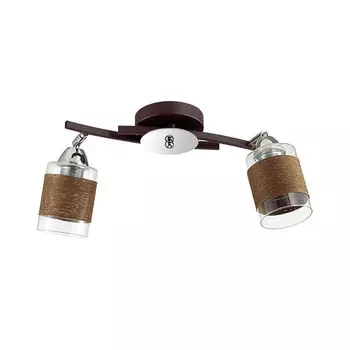 Люстра потолочная Lumion Filla 3030/2CA коричневая E27 2х60W 220V
