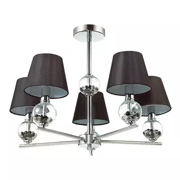 Люстра потолочная Lumion Franketta 3416/5 черная E14 5х40W 220V