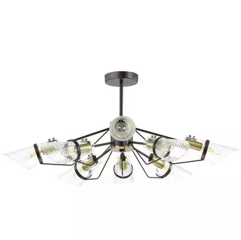 Люстра потолочная Lumion Morgana 4404/8C коричневая E14 8х40W 220V