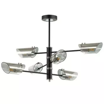 Люстра потолочная Lumion Nolan 4402/6C хром/черная E14 6х40W 220V