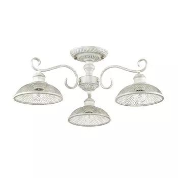 Люстра потолочная Lumion Zerome 3473/3C белая с золотой патиной E27 3х40W 220V