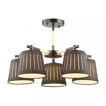 Люстра потолочная Odeon Light Nicola 4110/5 черная E27 5х40W