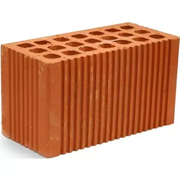 М150 Михневская керамика, 250х120х140 мм, Кирпич строительный двойной щелевой рифленый