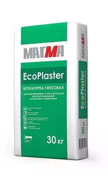 Магма EcoPlaster, 30 кг, Штукатурка гипсовая