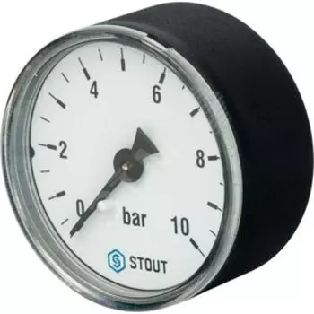 Манометр аксиальный Stout Dn 50 мм 1/4' SIM-0009-501008