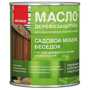 Масло деревозащитное Neomid бесцветный 0.75 л