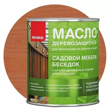 Масло деревозащитное Neomid красное дерево красно-коричневый 0.75 л