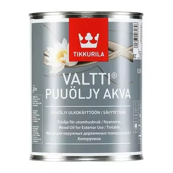 Масло Tikkurila Valtti Puuoljy Akva бесцветный 0.9 л