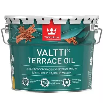 Масло Tikkurila Valtti Terrace oil бесцветный 9 л