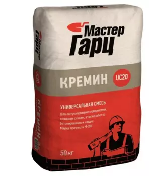 Мастер Гарц Кремин UС20, 50 кг, Смесь монтажно-кладочная