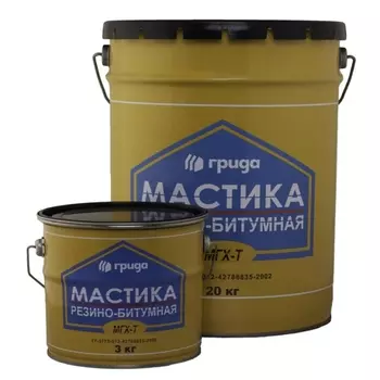 Мастика Грида МГХ-Т, 20 кг, резино-битумная