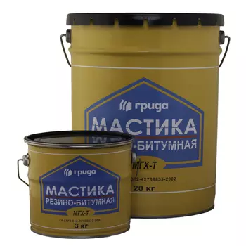 Мастика Грида МГХ-Т, 3 кг, битумно-резиновая