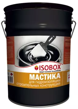 Мастика Isobox, 22 л, битумная гидроизоляционная