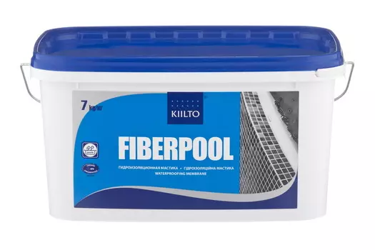 Мастика Kiilto Fiberpool, 7 кг, водная