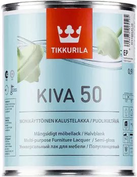 мебели Tikkurila Kalustelakka Kiva 50, 0.9 л, Лак для универсальный