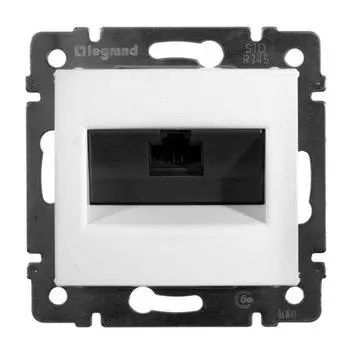 Механизм компьютерной розетки Legrand Valena 774238 RJ45 оконечный одноместный белый
