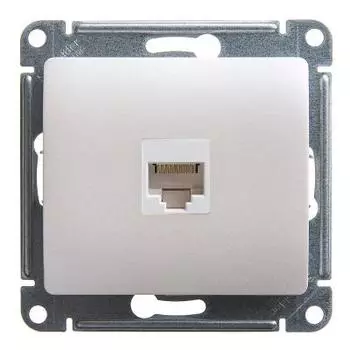 Механизм компьютерной розетки Schneider Electric Glossa GSL000681K RJ45 одноместный перламутр