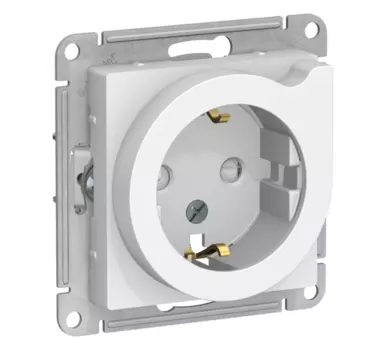 Механизм одноместной розетки Schneider Electric AtlasDesign ATN000147 белый