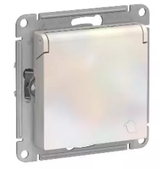 Механизм одноместной розетки Schneider Electric AtlasDesign ATN000446 жемчуг