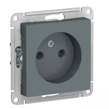 Механизм одноместной розетки Schneider Electric AtlasDesign ATN000741 серый