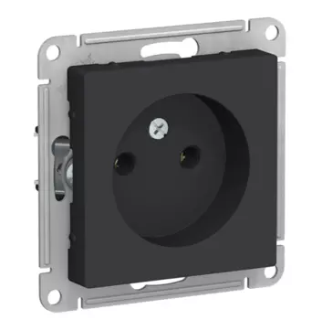 Механизм одноместной розетки Schneider Electric AtlasDesign ATN001041 черный