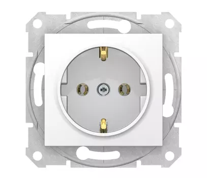 Механизм одноместной розетки Schneider Electric Sedna SDN3001821 белый