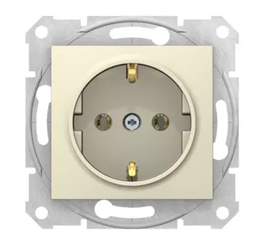 Механизм одноместной розетки Schneider Electric Sedna SDN3001847 бежевый